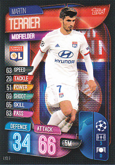 Martin Terrier Olympique Lyonnais 2019/20 Topps Match Attax CL #LYO9